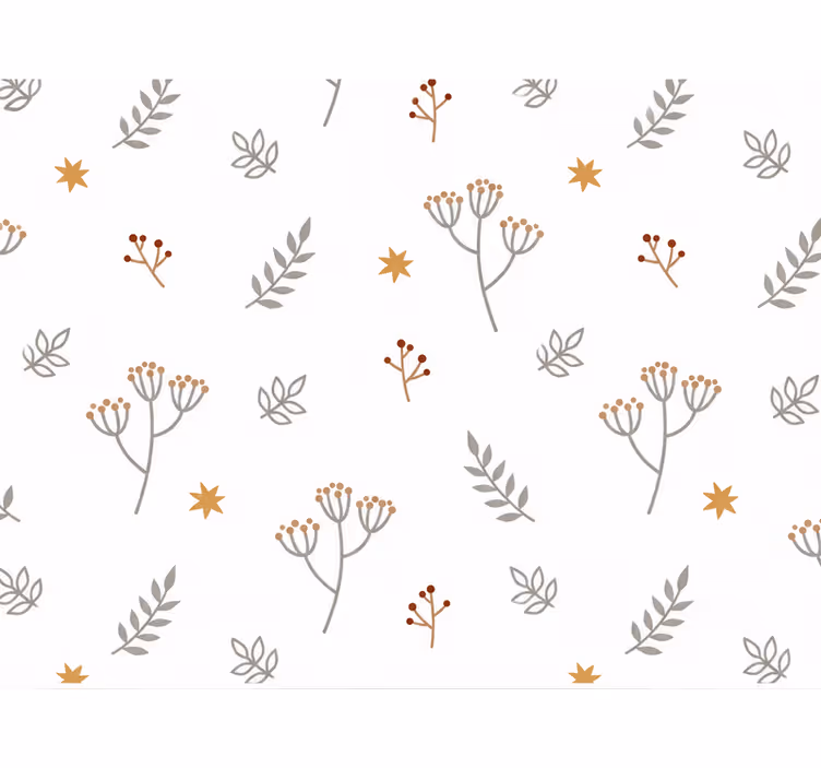 Nursery room wallpaper tree branches pattern - TenStickers