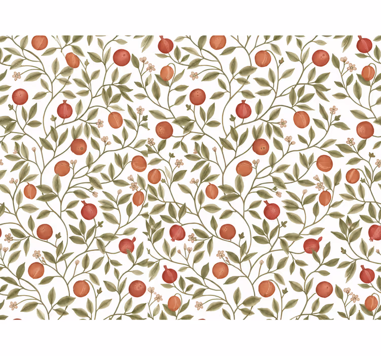 Kitchen wallpaper graceful branches design - TenStickers
