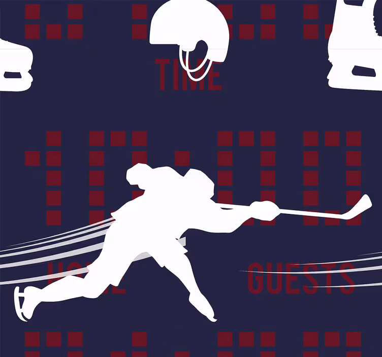 Ice Hockey Action custom wallpaper - TenStickers
