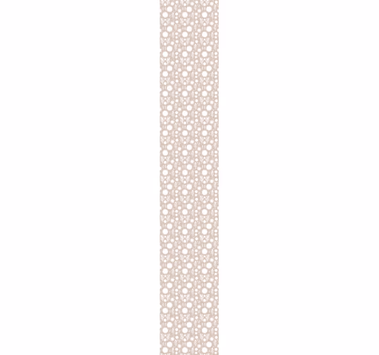 Beige Floral Flowery Wallpaper - TenStickers
