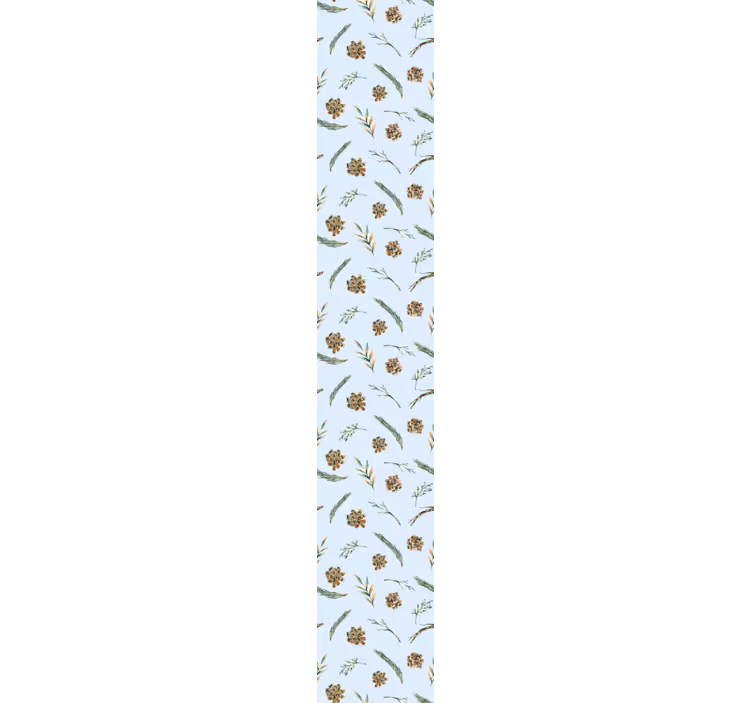 Watercolor floral blue Flowery Wallpaper - TenStickers