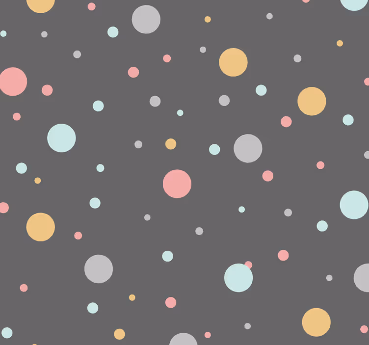Colored dots Spotty Wallpaper - TenStickers