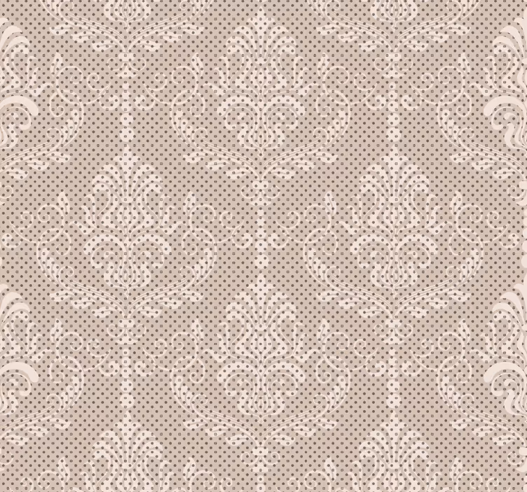 Floral Vintage Ornamental Wallpaper - TenStickers