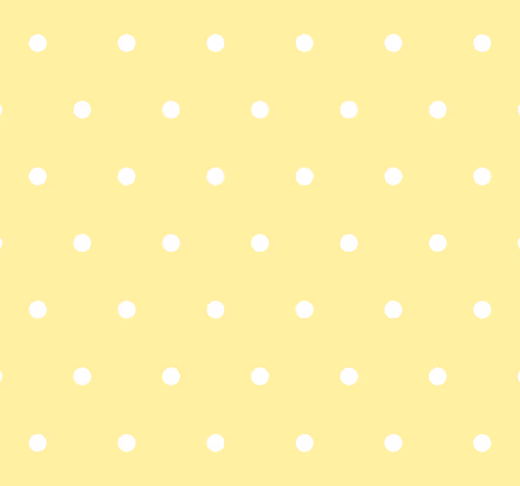 Dots on yellow background spotty wallpaper - TenStickers