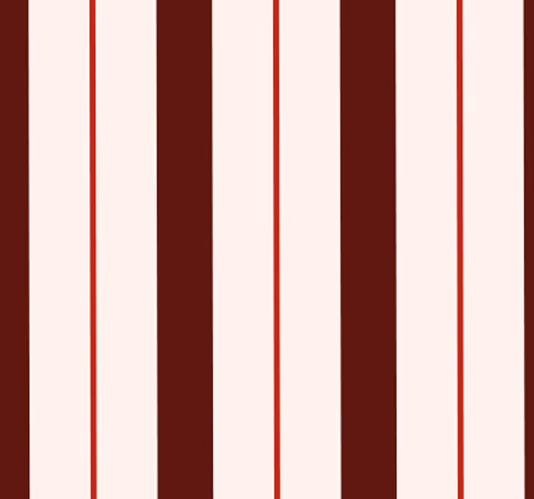 Wide thin Red white stripes Vertical Wallpaper - TenStickers
