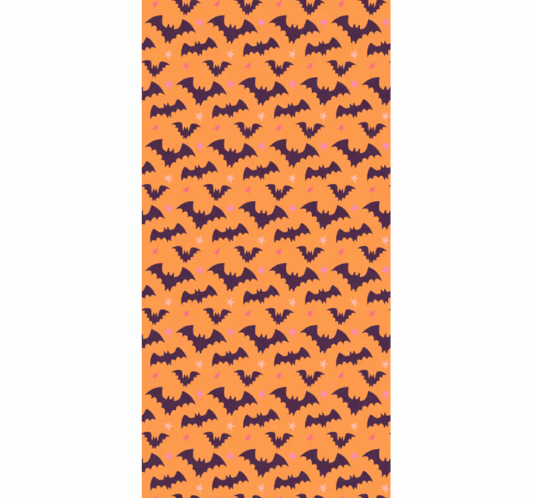 Bat Pattern cute halloween wallpaper - TenStickers