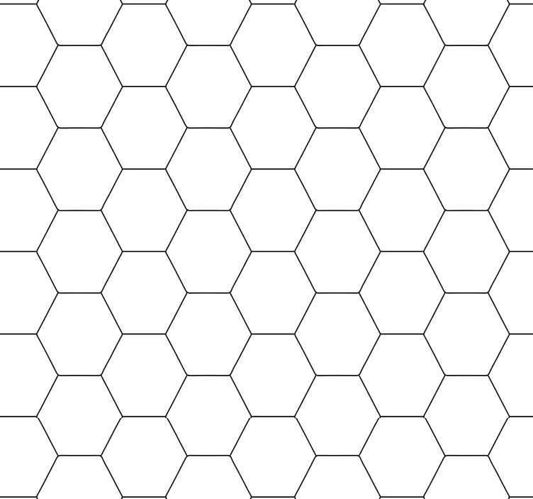 Black and white honey comb Modern Wallpaper - TenStickers