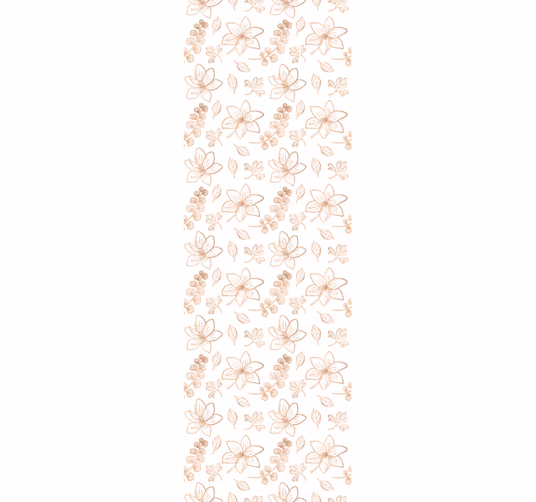 Floral Accent flowers wallpaper - TenStickers