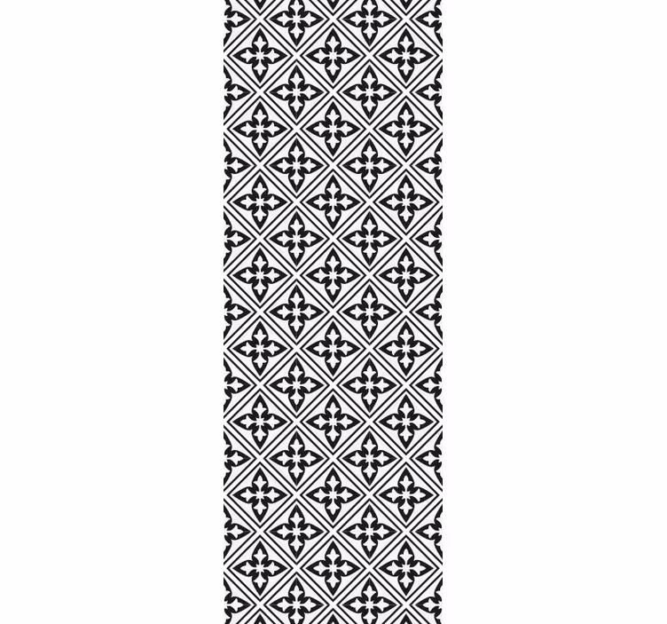 Flowery tiles modern wallpaper - TenStickers