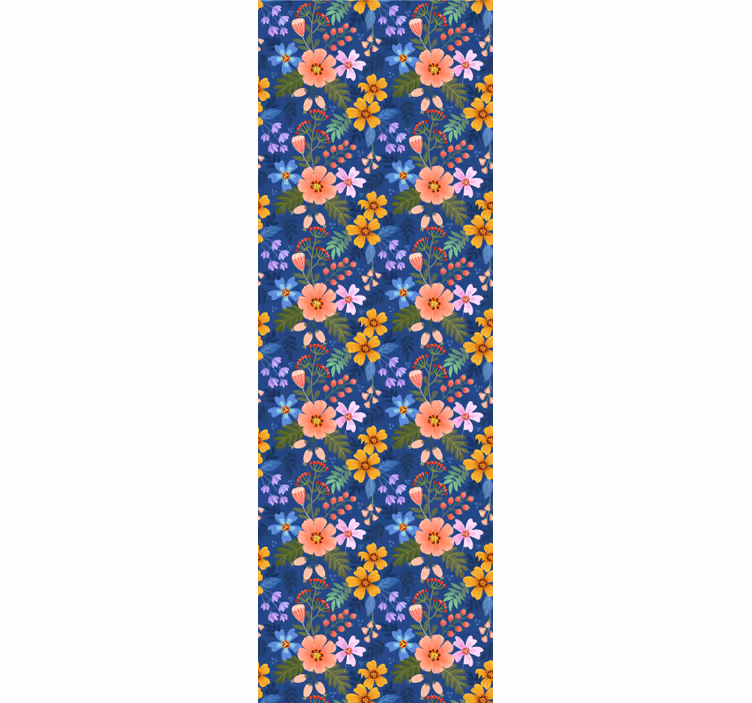 Floral Bouquet Pattern flowers wallpaper - TenStickers