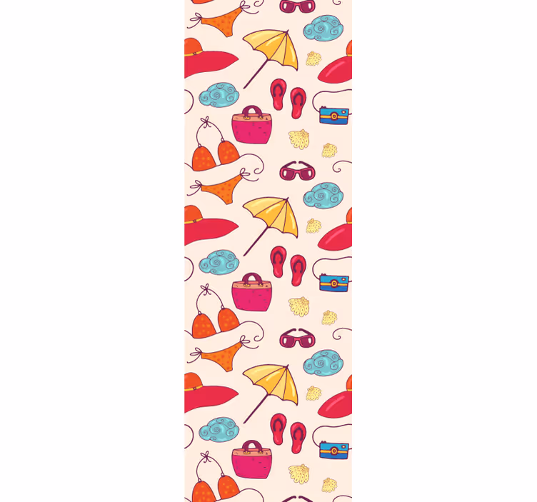 Whimsical accessories wallpaper childrens room - TenStickers