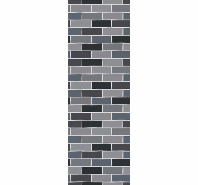 Grey brick wallpaper - TenStickers