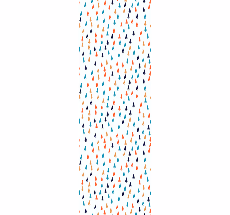 Coloured rain drop wallpaper - TenStickers