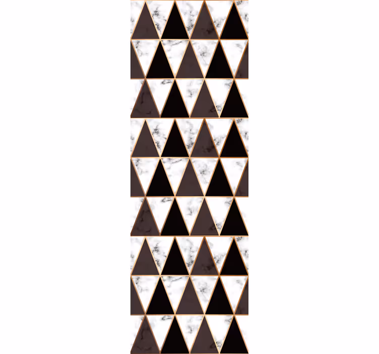 Elegant black and white triangles Wallpaper - TenStickers