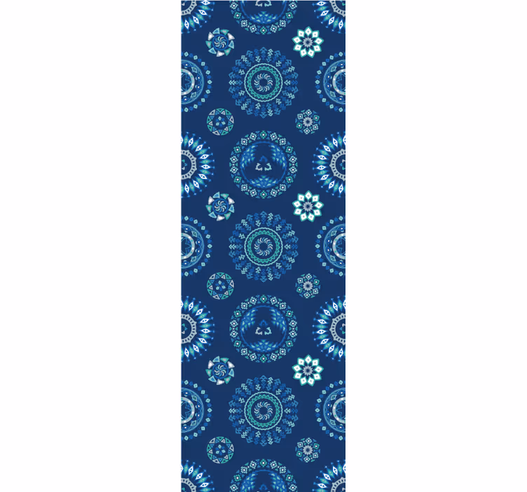Blue abstract pattern Wallpaper - TenStickers