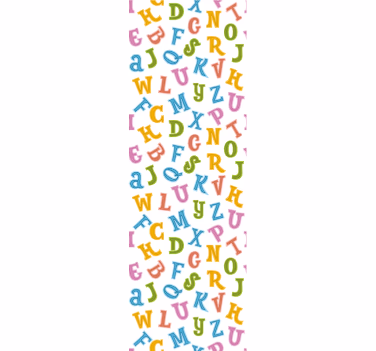 Alphabet Fun lettering wallpaper - TenStickers