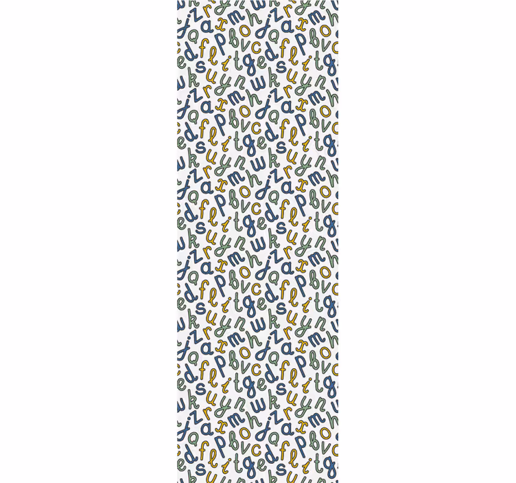 Alphabet Mix lettering wallpaper - TenStickers