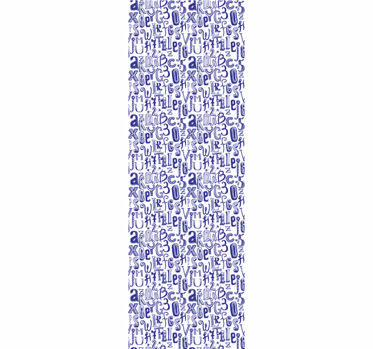 Alphabet Motif lettering wallpaper - TenStickers
