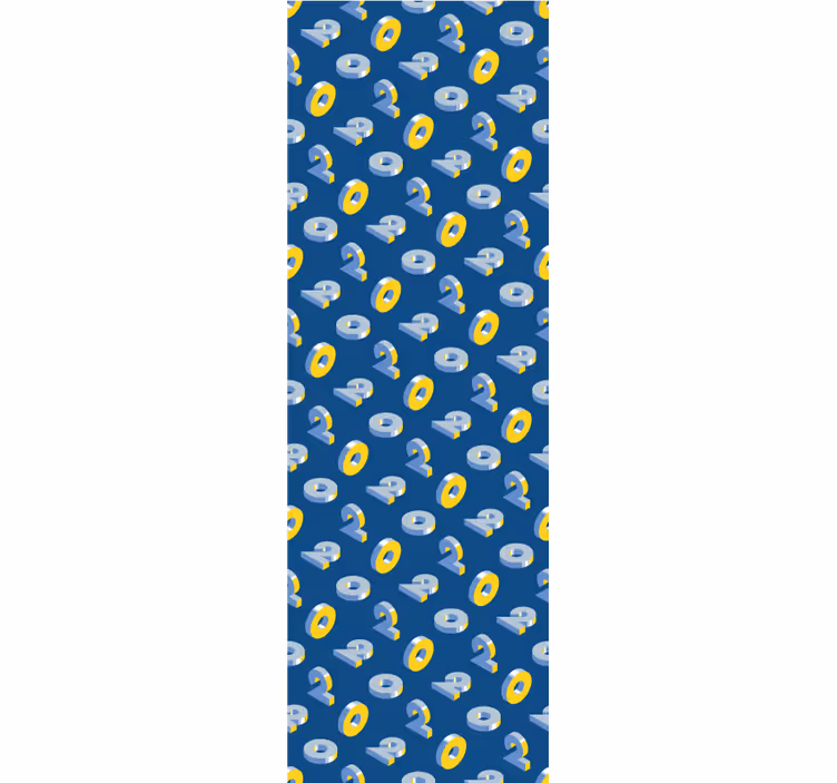Geometric Eye Pattern wallpaper childrens room - TenStickers