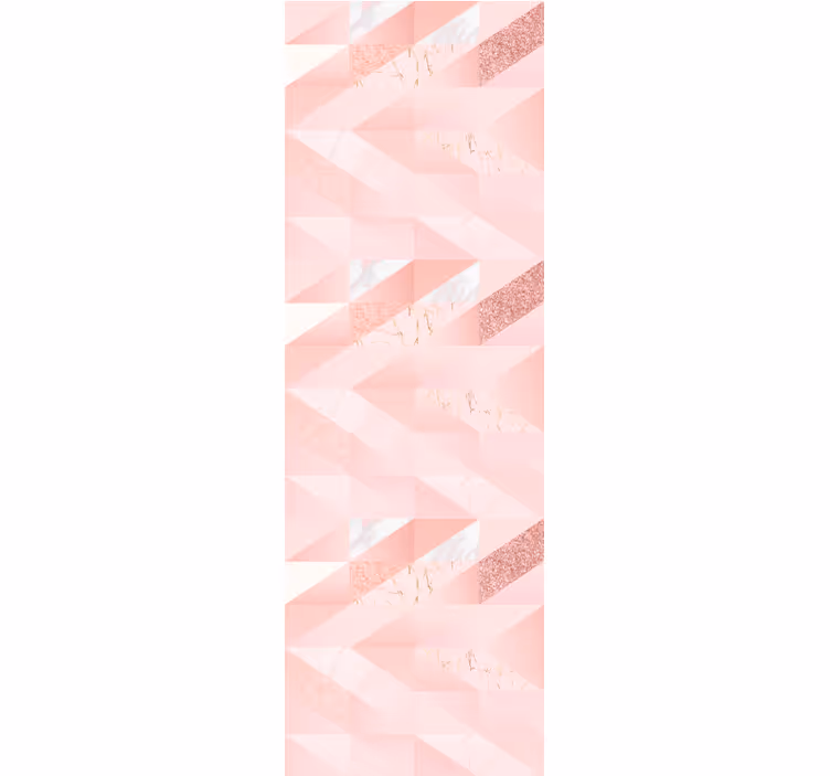 Girly pink geometric background wallpaper - TenStickers