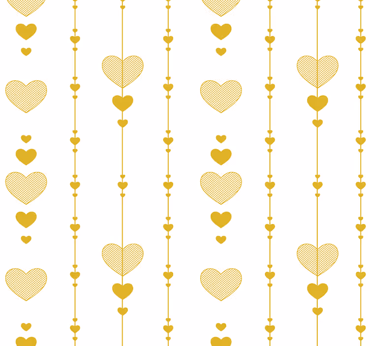 Heart of Gold Abstract Wallpaper - TenStickers