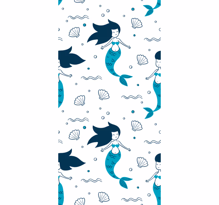 Enchanting Mermaid Scene animals wallpaper - TenStickers