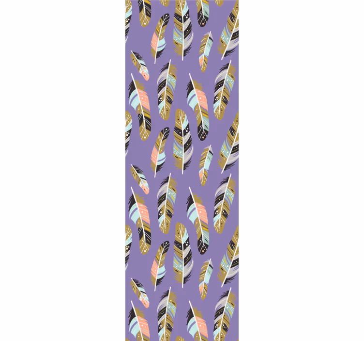 Wallpaper teenage bedroom feathered designs - TenStickers