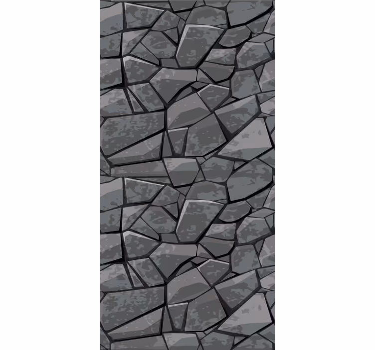 Stone Mosaic stone effect wallpaper - TenStickers