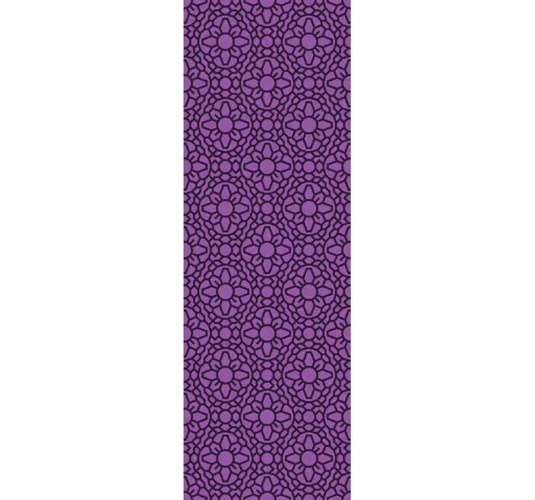 Floral Geometric Pattern floral wallpaper - TenStickers