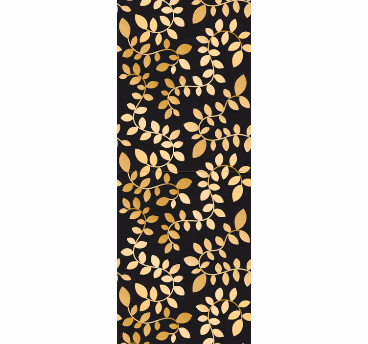 Golden leaf  leaf wallpaper - TenStickers
