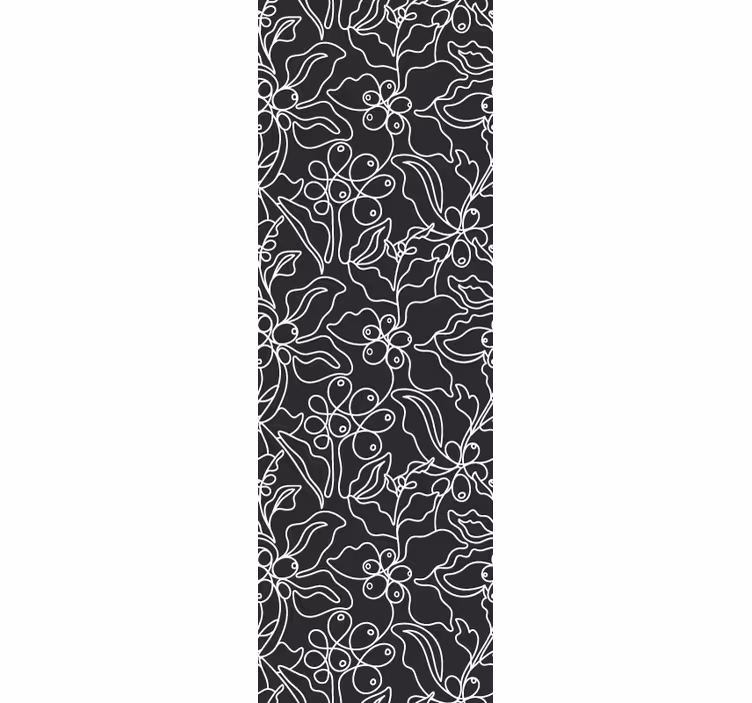 coffee art line pattern Modern Wallpaper - TenStickers