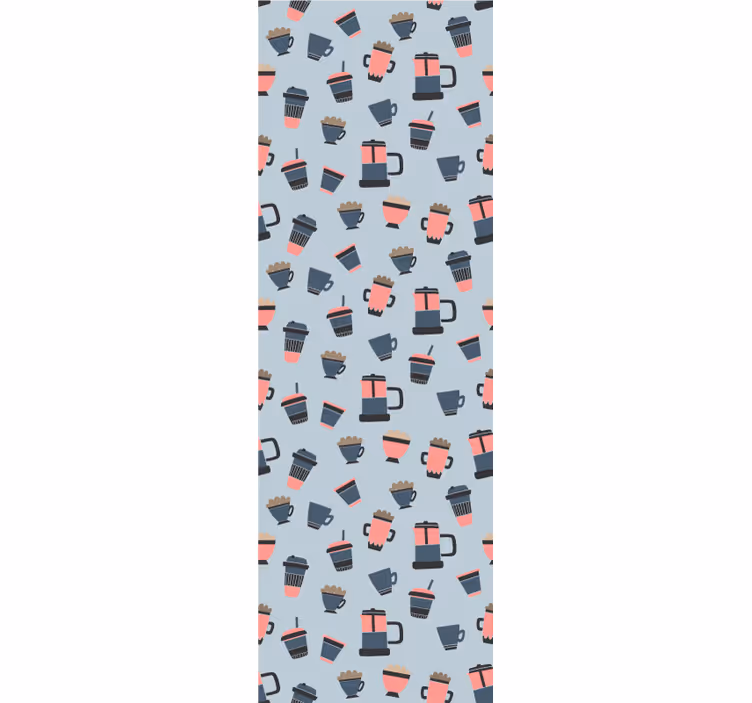 Coffee Mug Motifs kitchen wallpaper - TenStickers