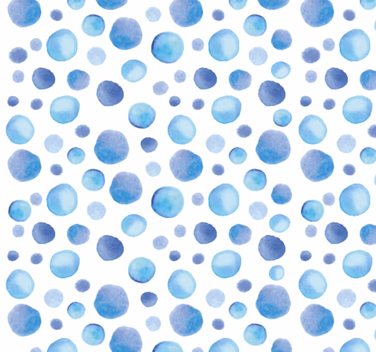 Colourful Bubbles Circle Pattern Wallpaper - TenStickers