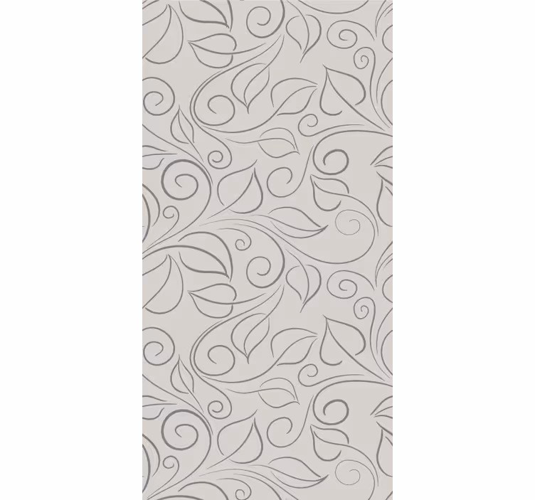 Ornamental Foliage leaves wallpaper - TenStickers