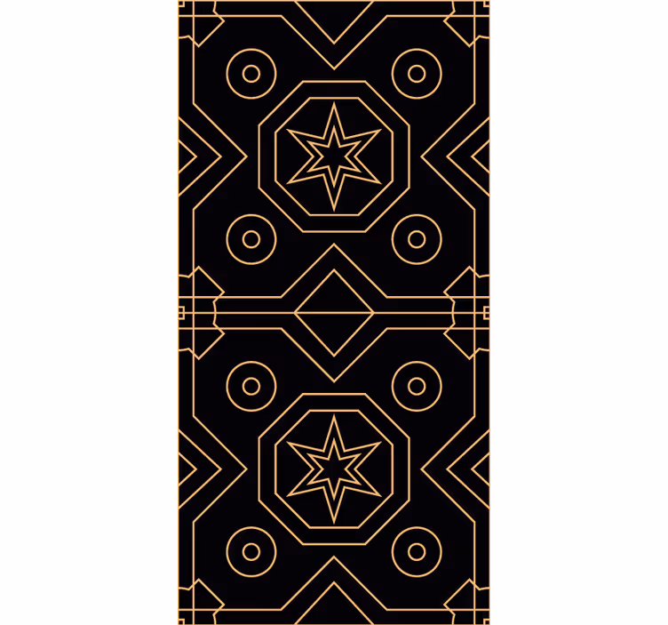 Geometric Star Symmetry wallpaper geometric - TenStickers