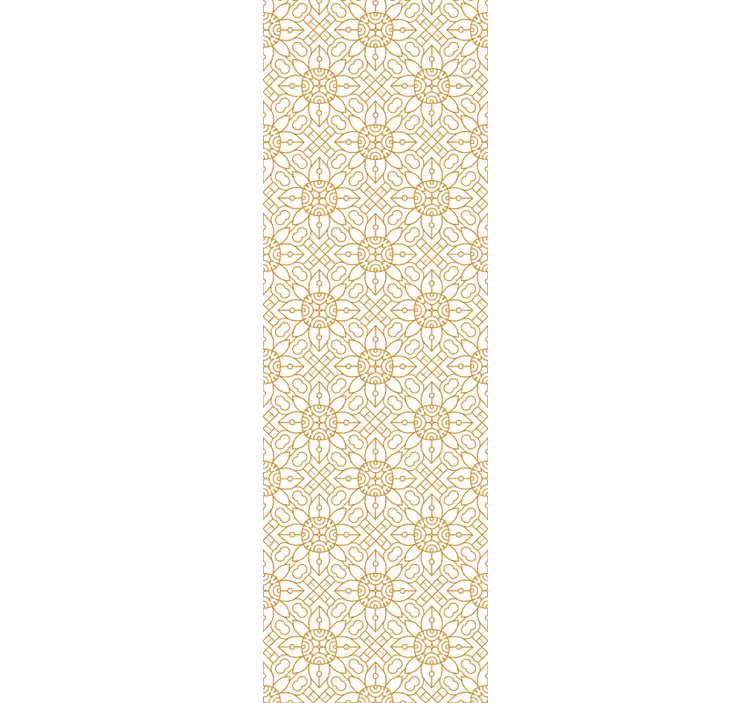 Intricate Tile Pattern living area wallpaper - TenStickers