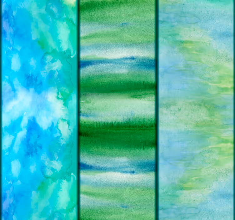 Turquoise Rivers Abstract Wallpaper - TenStickers