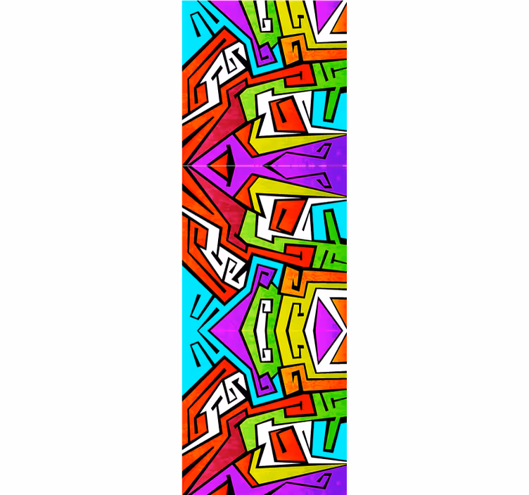 Wallpaper teenage bedroom geometric energy - TenStickers