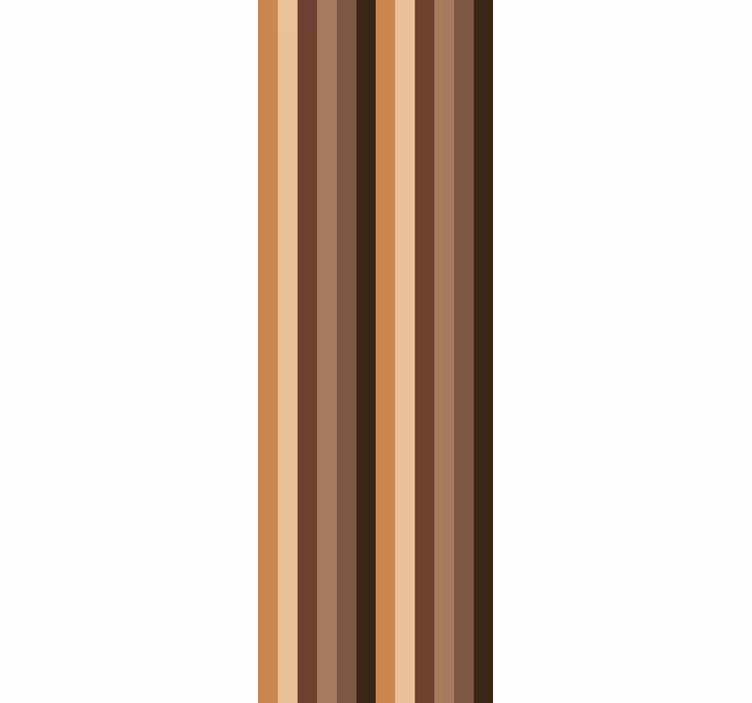 Brown vertical stripes Home Office Wallpaper - TenStickers