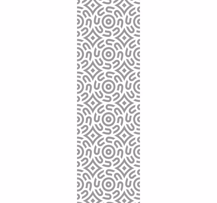 Geometric Spirals wallpaper for dining area - TenStickers