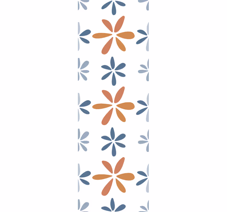 Floral Geometric Patterns wallpaper for dining area - TenStickers