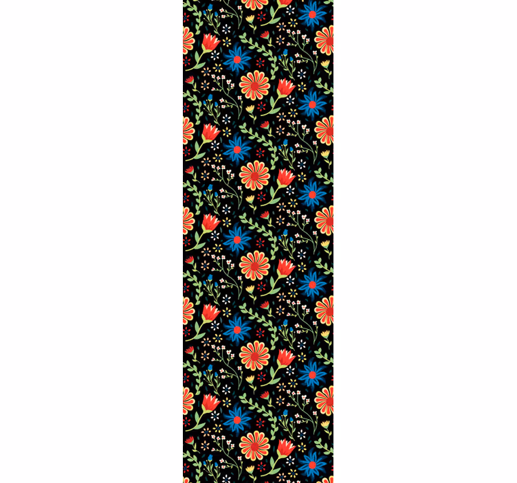 Organic pattern floral wallpaper - TenStickers