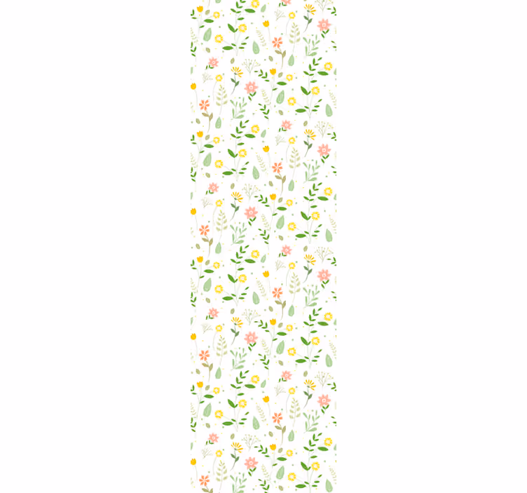 Floral Springtime flowers wallpaper - TenStickers
