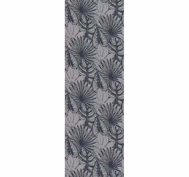 Tropical Motif living area wallpaper - TenStickers