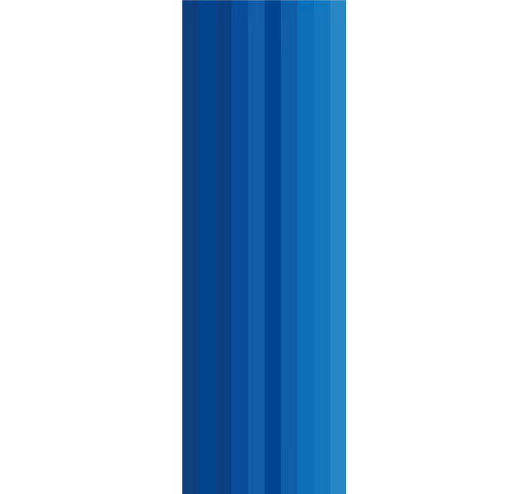 Blue Striped Motif wallpaper horizontal stripes - TenStickers