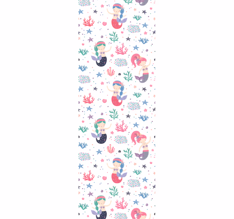 Mermaids Undersea Adventure wallpaper childrens room - TenStickers