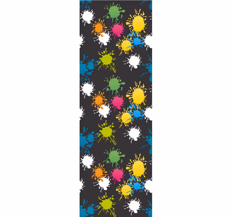 Wallpaper teenage bedroom splatter designs - TenStickers