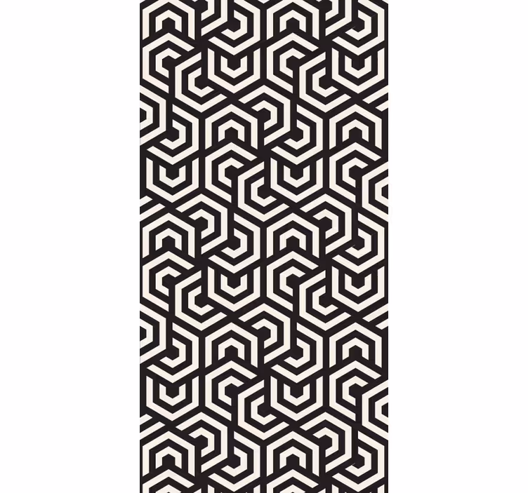 Labyrinthine Design wallpaper geometric - TenStickers