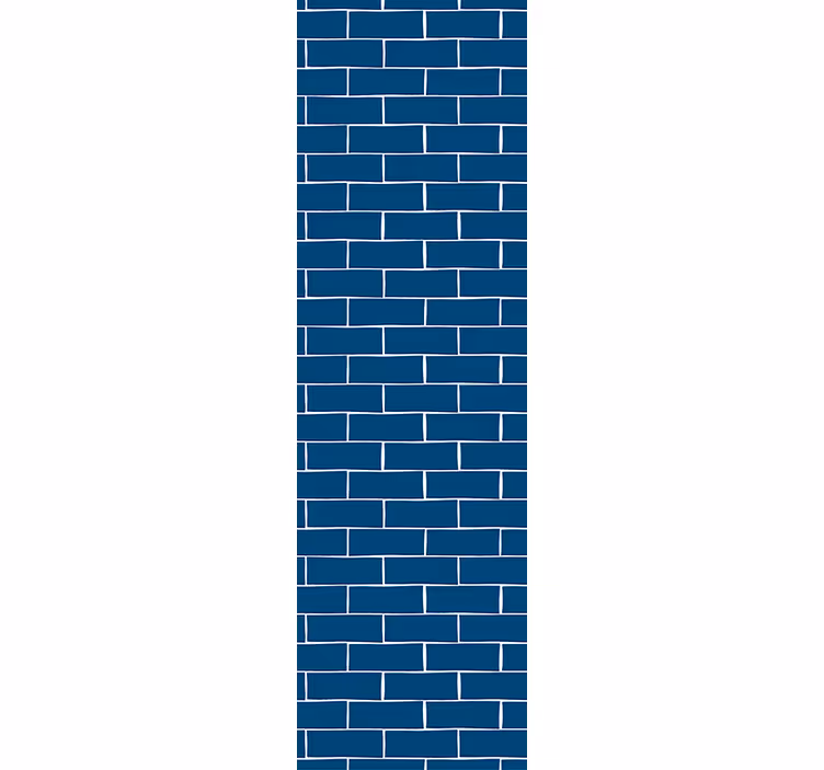 Blue Brick Brick wallpaper - TenStickers