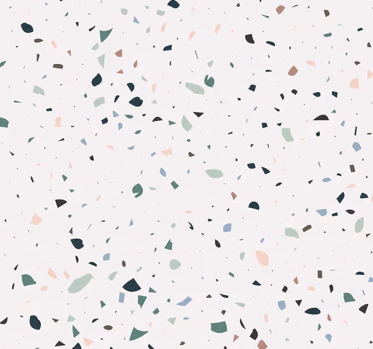 White terrazo Stone wallpaper - TenStickers